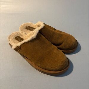 Koolaburra‎ Ugg Sonele Womens Shoes slippers Suede Mule Slip-On Size 8 Chestnut